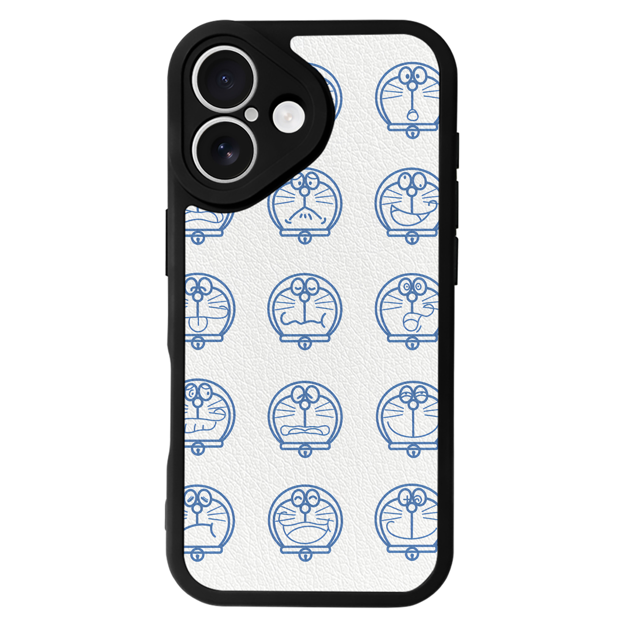 （画像用） ドラえもん Doraemon 【iPhone 16シリーズ対応】シリコンスマホケース（レザー調） 材質：シリコン